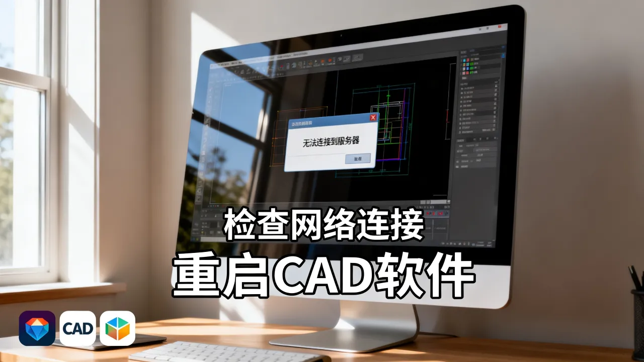 为什么打开CAD会显示服务器，CAD打开提示无法连接到服务器怎么办