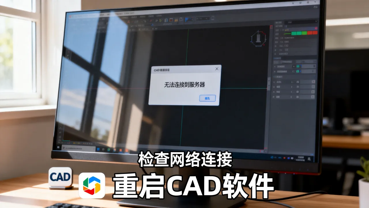为什么打开CAD会显示服务器，CAD打开提示无法连接到服务器怎么办