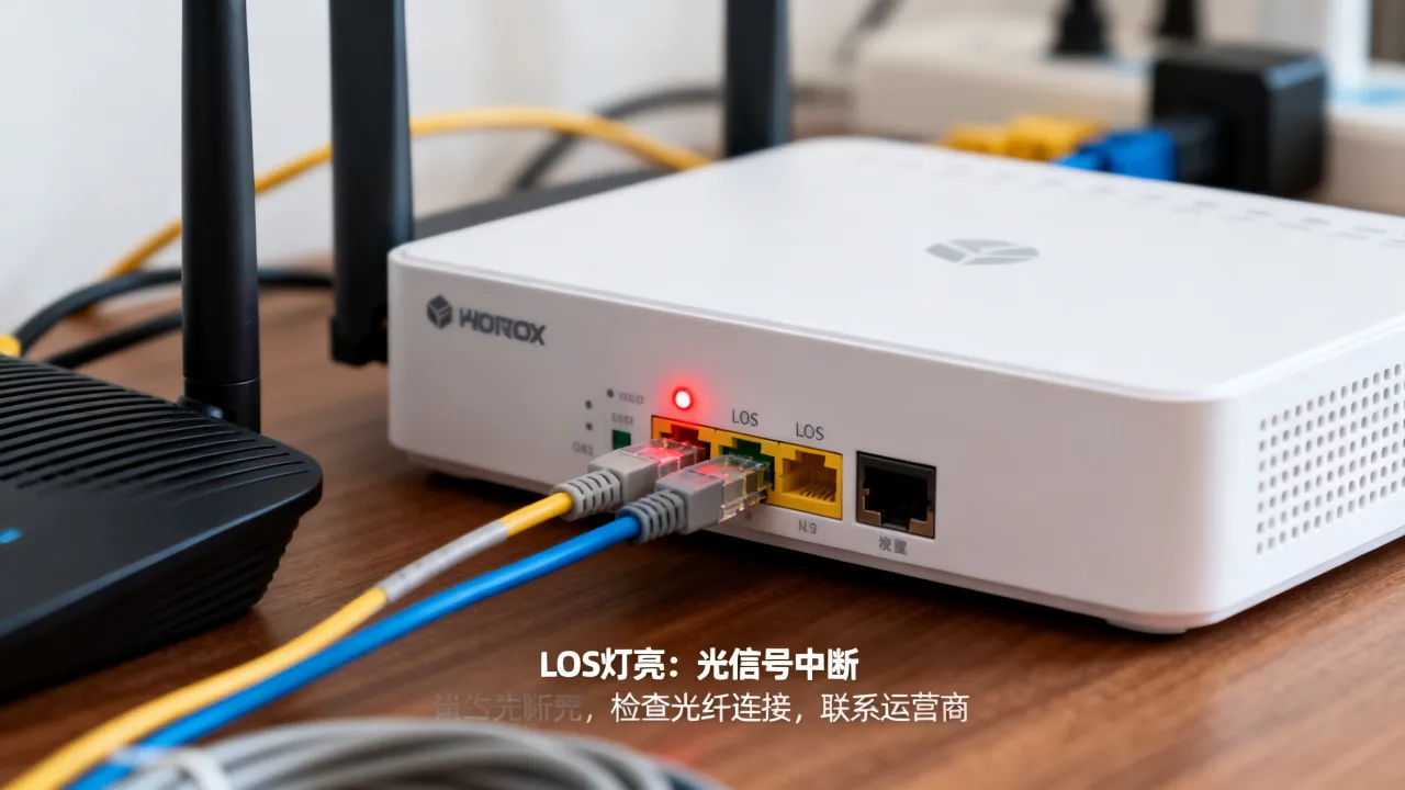 宽带服务器los灯亮怎么回事，光猫los闪红灯是什么原因
