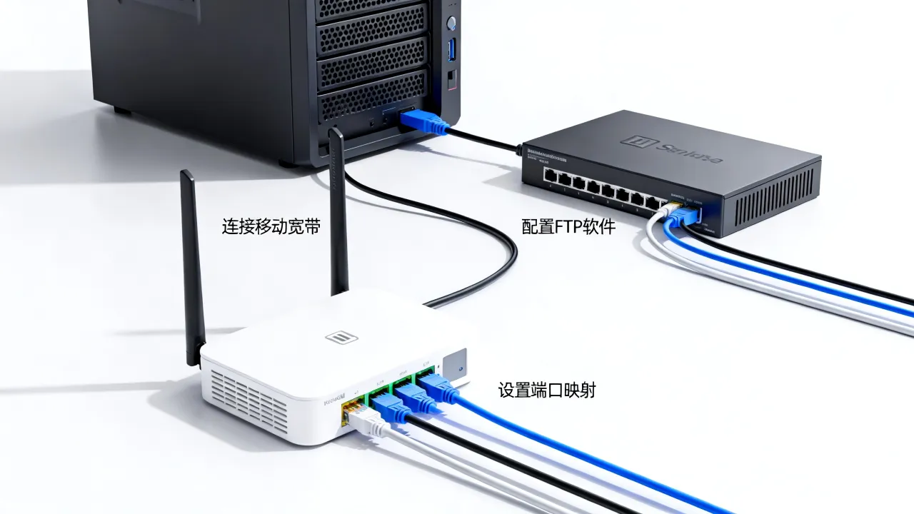 中国移动宽带如何架设FTP服务器，移动宽带搭建FTP服务器难吗