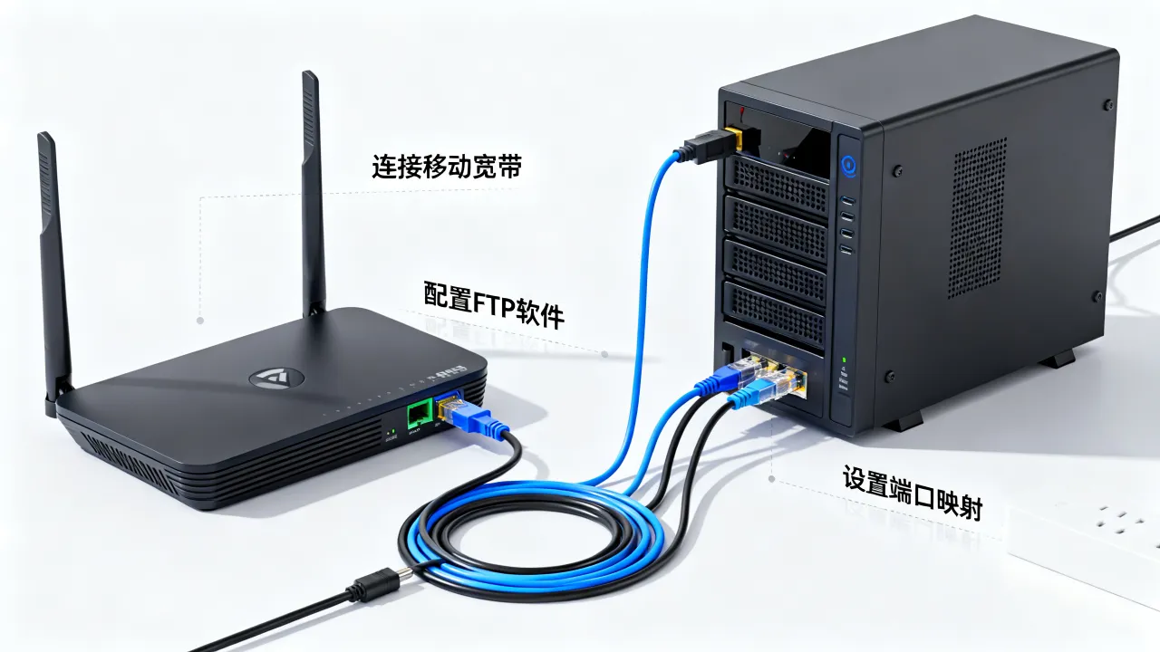 中国移动宽带如何架设FTP服务器，移动宽带搭建FTP服务器难吗