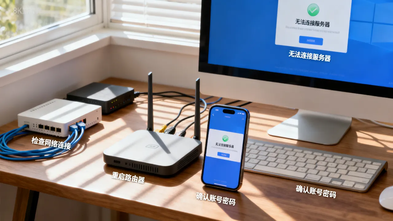 为什么我的id显示无法连接服务器，id连接服务器失败怎么办