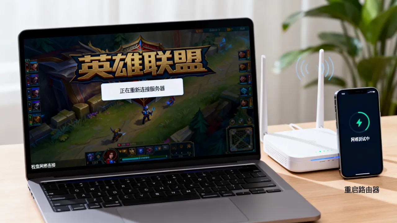 玩lol为什么一直在重新连接服务器，英雄联盟频繁掉线重连怎么解决