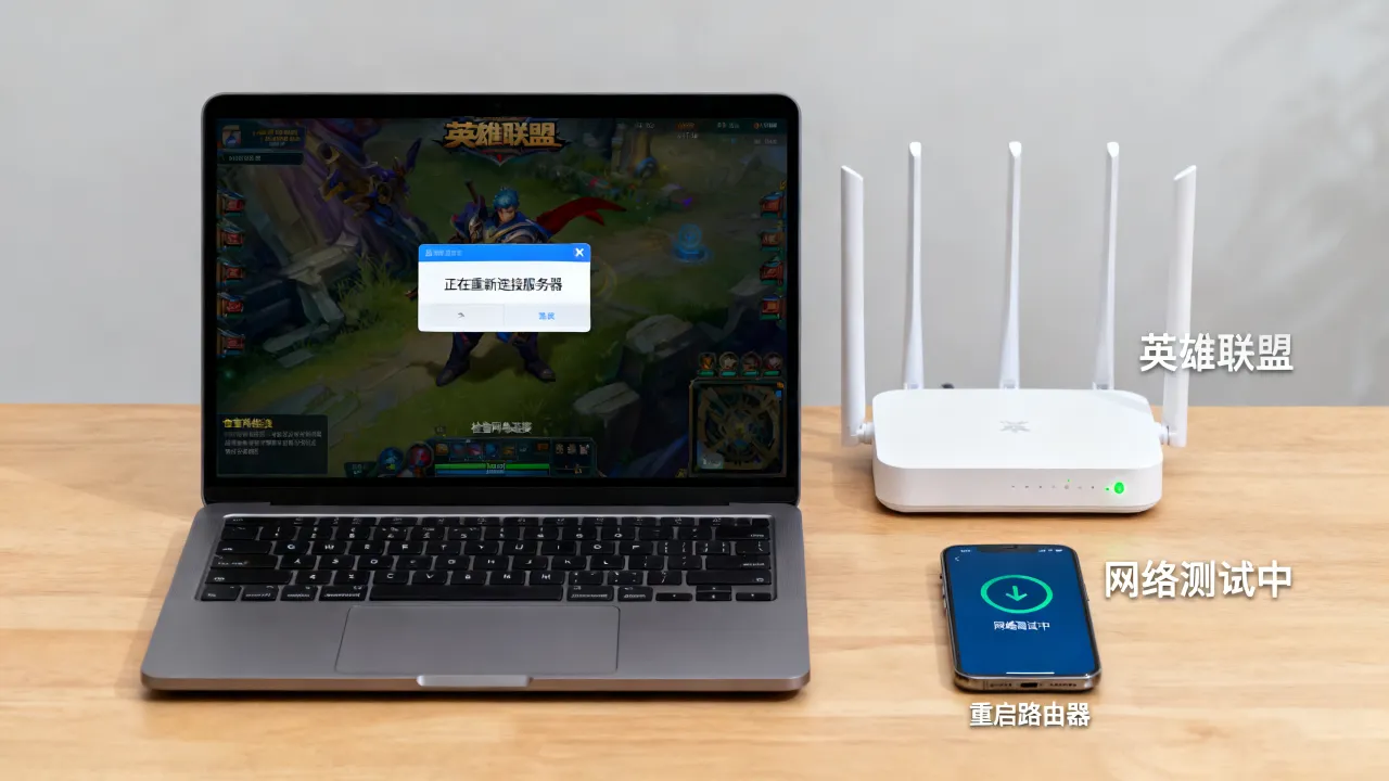 玩lol为什么一直在重新连接服务器，英雄联盟频繁掉线重连怎么解决