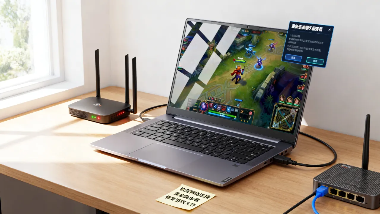 为什么lol老是重新连接聊天服务器，英雄联盟掉线重连怎么解决