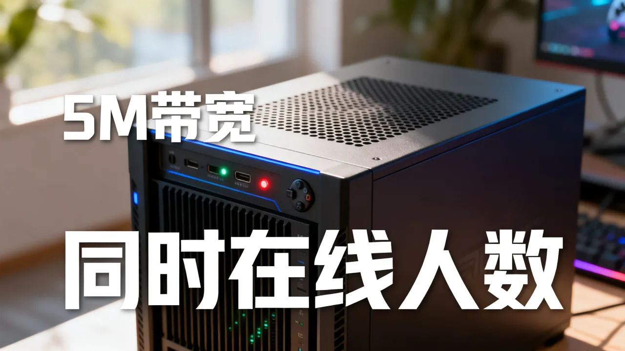 游戏服务器宽带5M够用吗，5M带宽能带多少人同时在线？