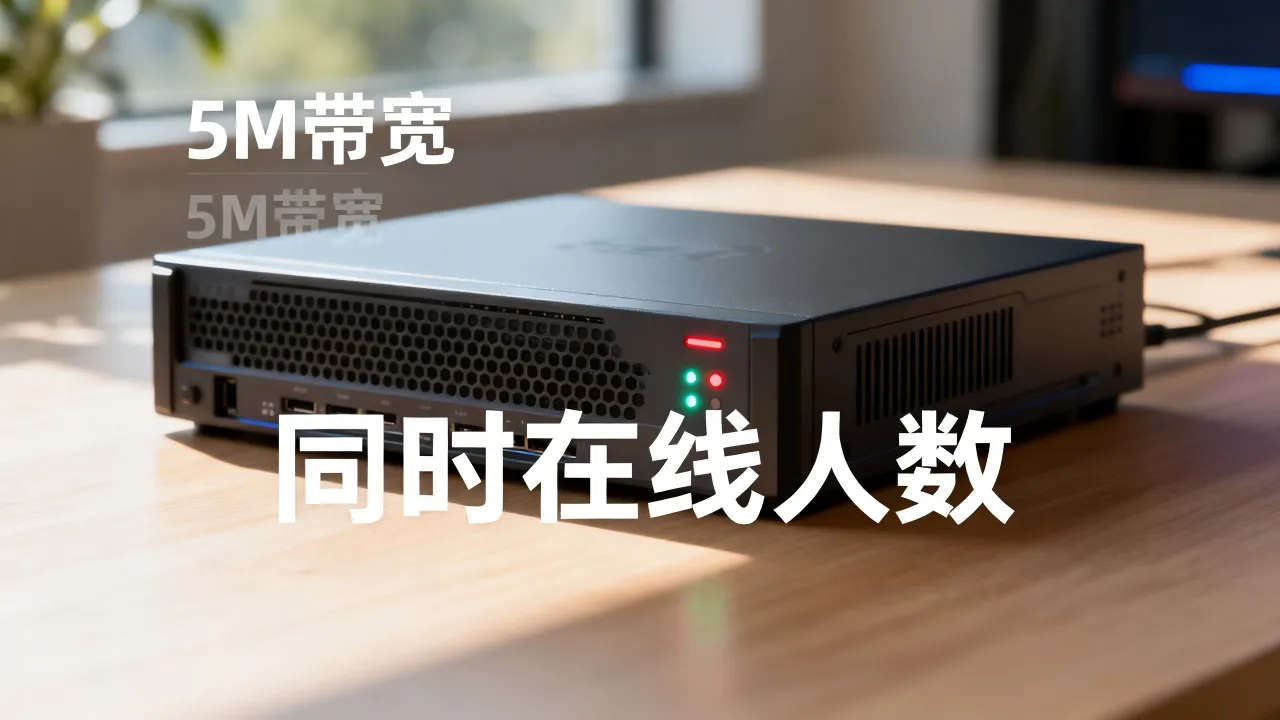 游戏服务器宽带5M够用吗，5M带宽能带多少人同时在线？