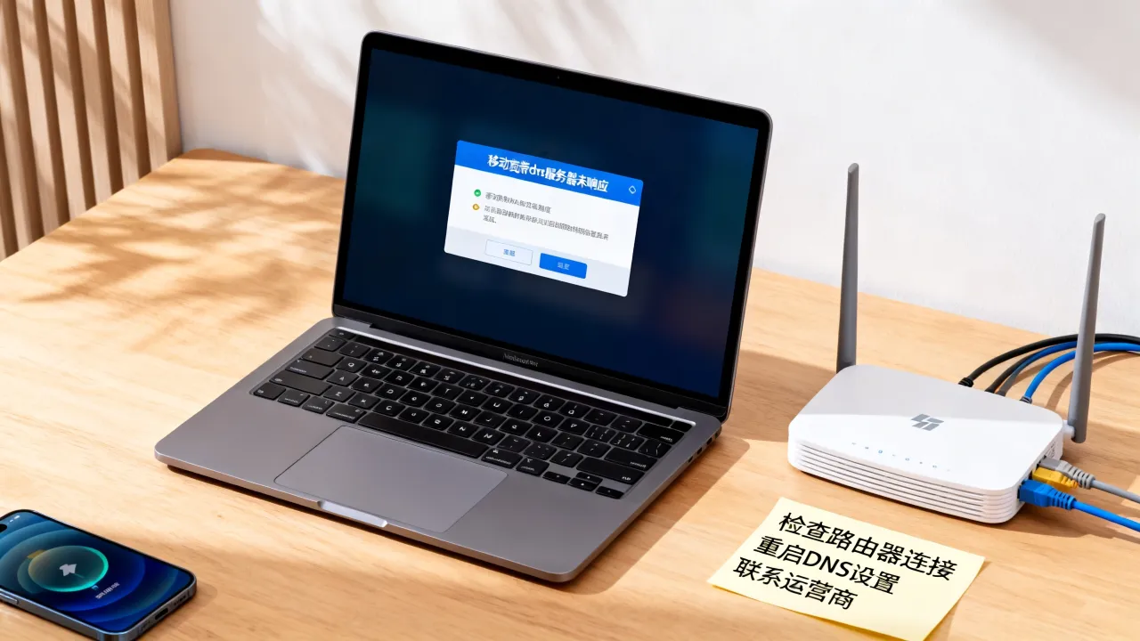移动宽带dns服务器未响应是什么意思，如何解决网络无法上网问题？