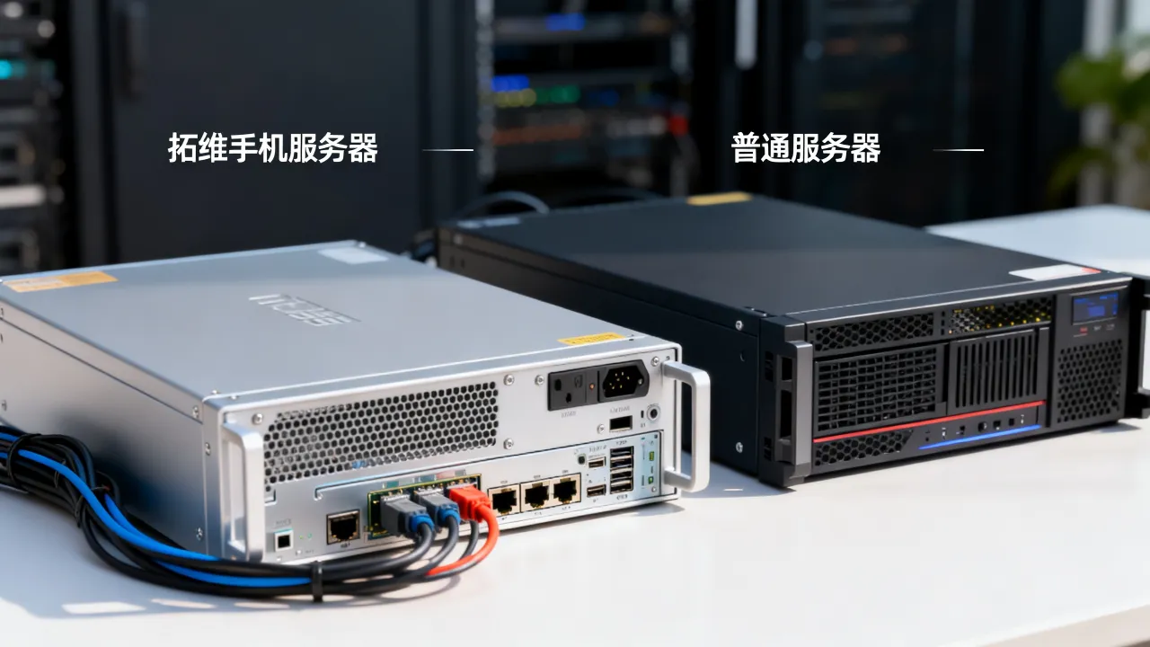 拓维手机服务器是什么，和普通服务器比哪个好？