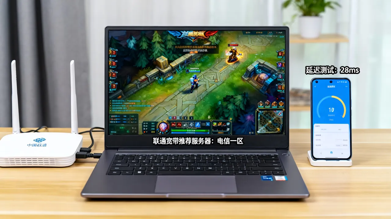 联通宽带打LOL用什么服务器，联通宽带玩英雄联盟哪个区延迟低