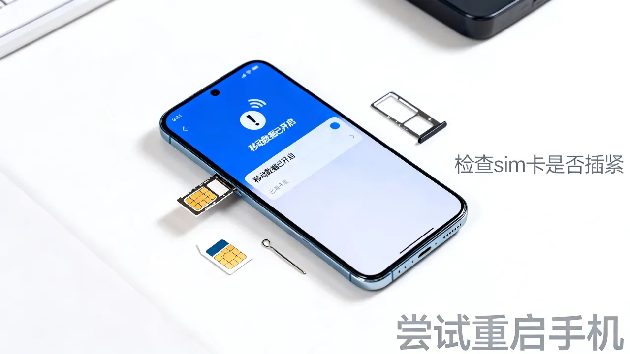 为什么装了sim卡无服务器，手机有信号却没网络怎么解决？