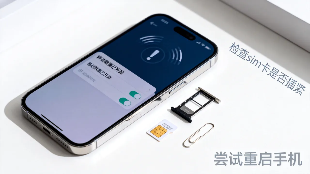 为什么装了sim卡无服务器，手机有信号却没网络怎么解决？