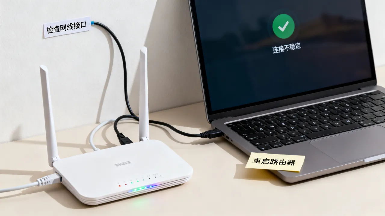有线宽带服务器连接不稳定怎么办,如何解决?