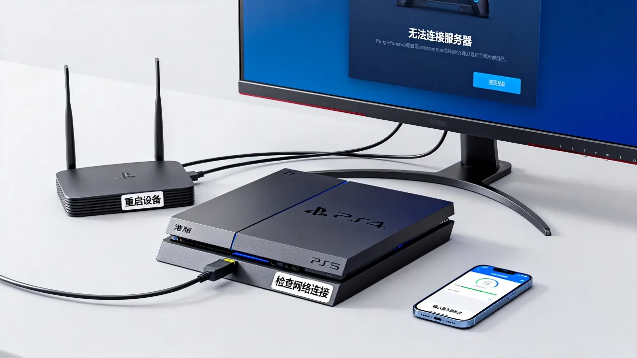 港版ps4为什么连接不上服务器，连不上服务器是什么原因