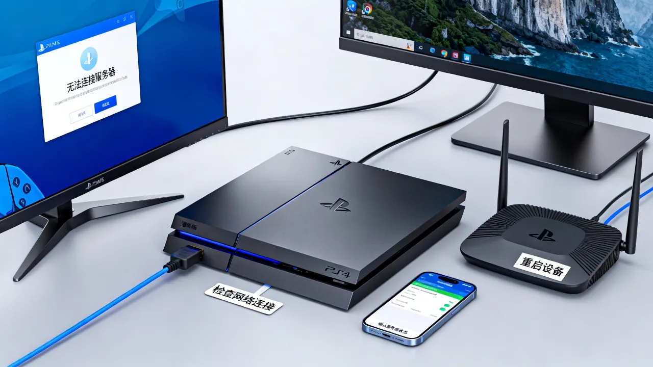 港版ps4为什么连接不上服务器，连不上服务器是什么原因