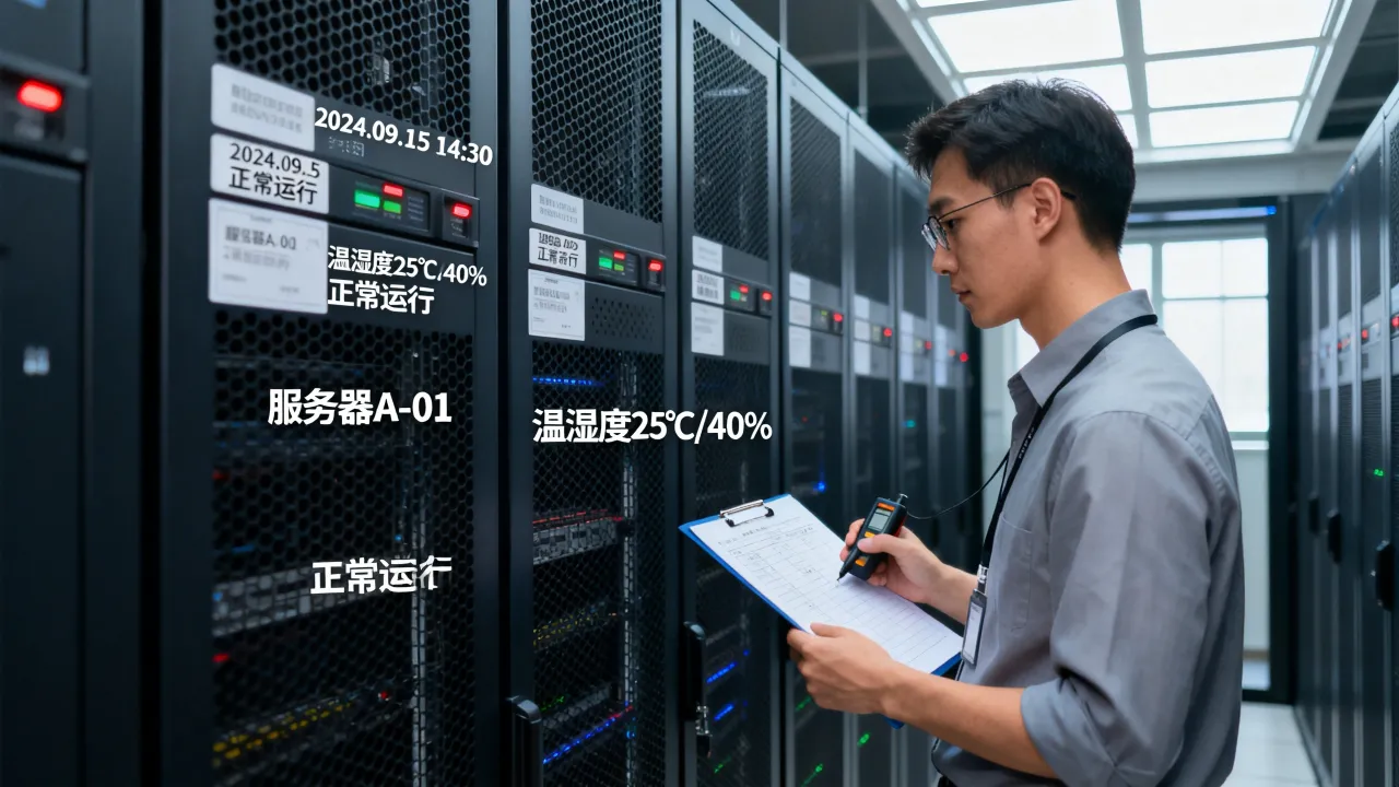 服务器运维照片怎么拍？IDC机房日常巡检记录图