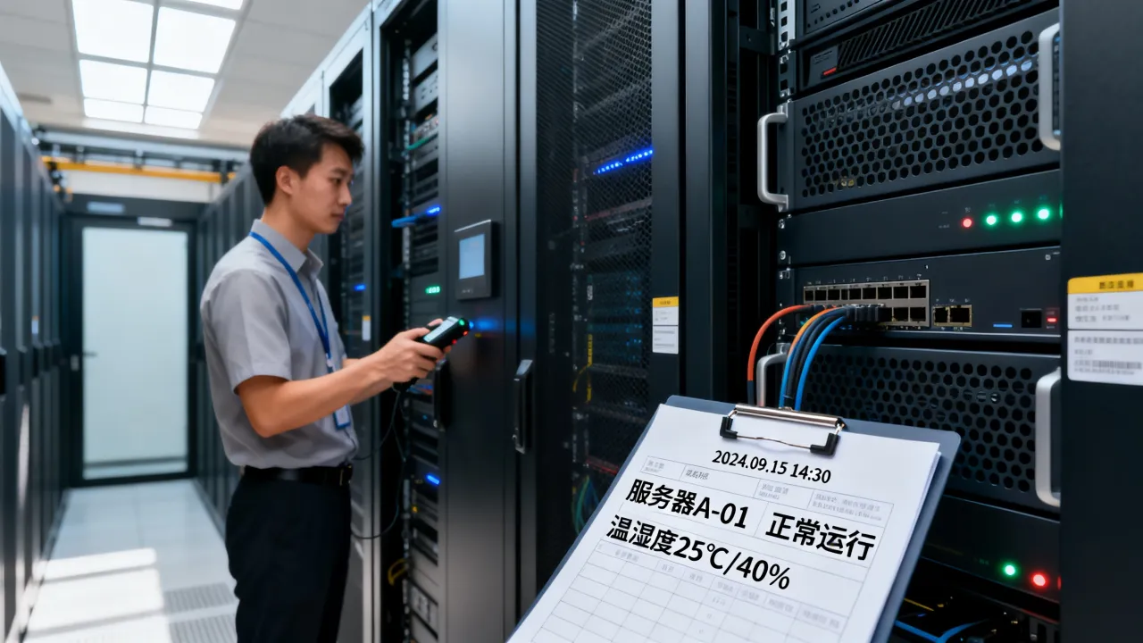服务器运维照片怎么拍？IDC机房日常巡检记录图