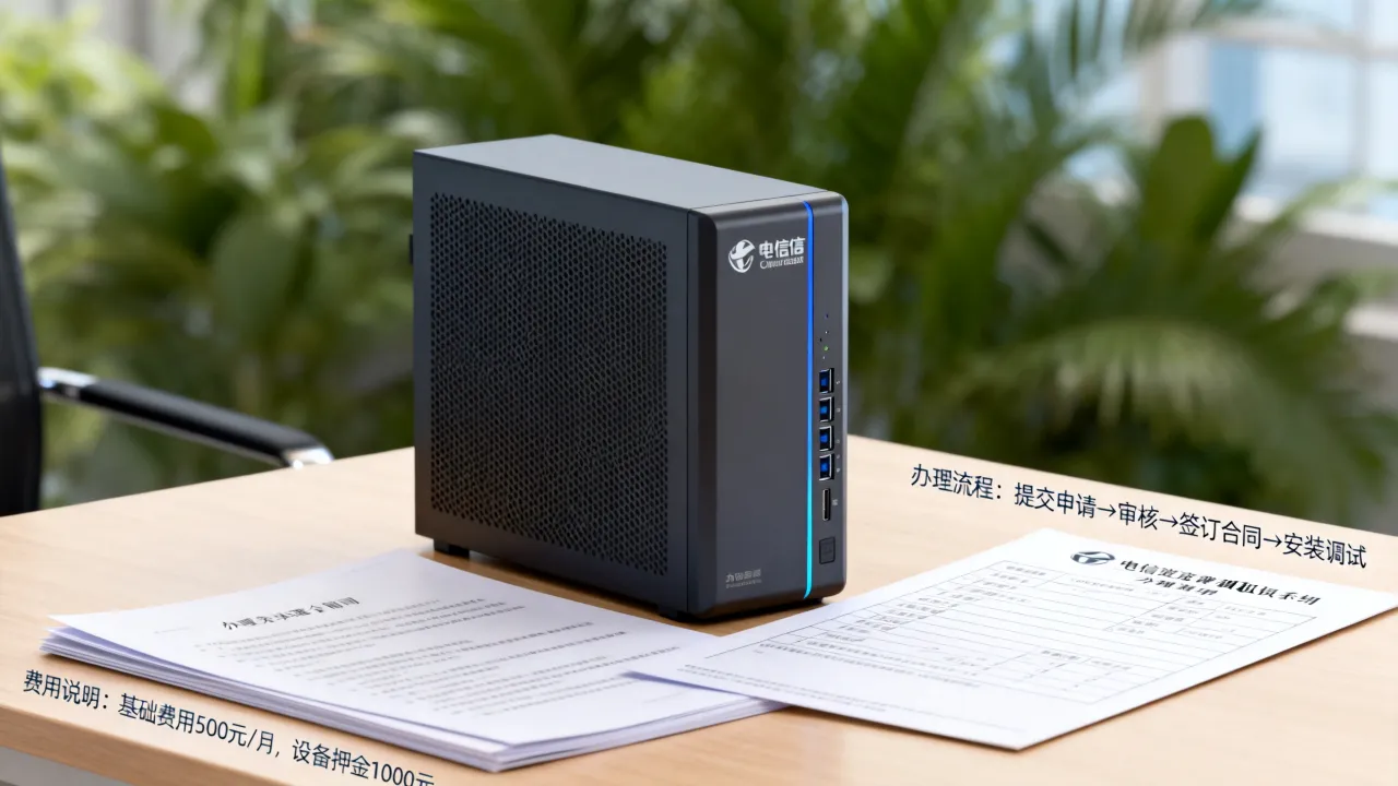 电信宽带租赁服务器怎么办理手续，需要多少钱？