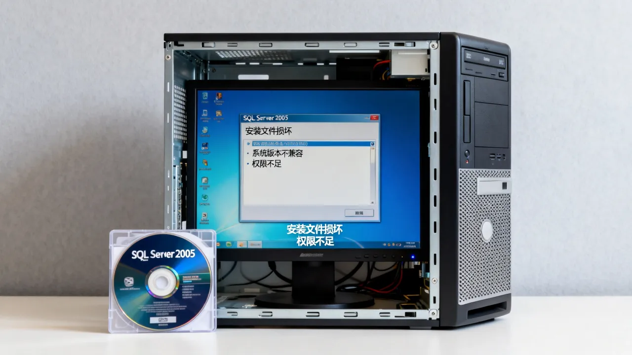 sql2005为什么安装不上服务器，安装失败原因详解