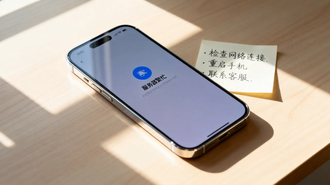 手机为什么服务器繁忙，手机显示服务器繁忙怎么解决