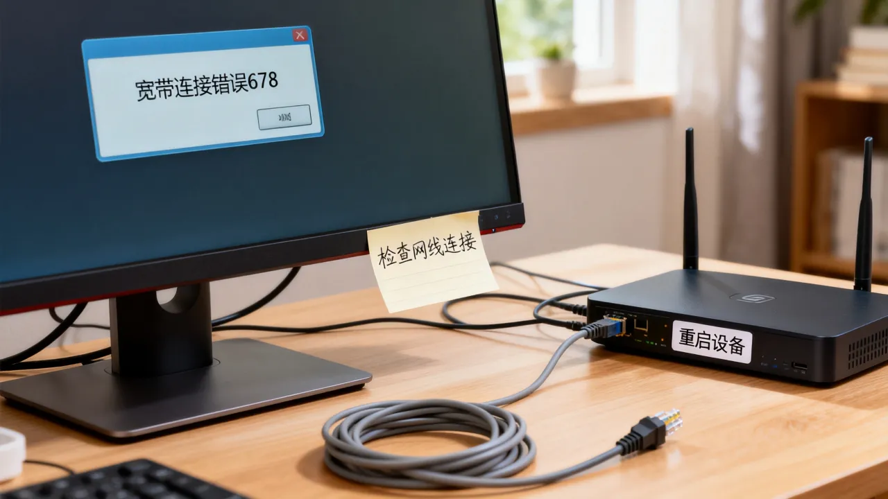 电信宽带服务器不可用怎么办，宽带连接错误678怎么解决？