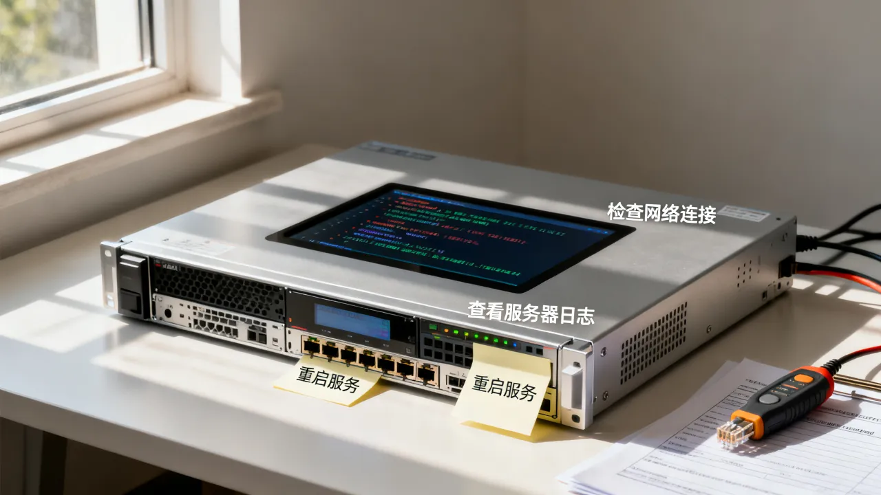服务器为什么显示异常，服务器显示异常怎么排查解决