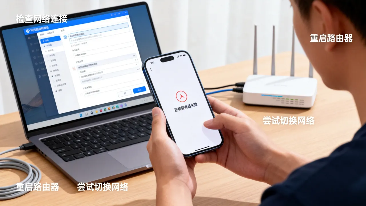 元神b服为什么连接不到服务器，网络故障怎么解决