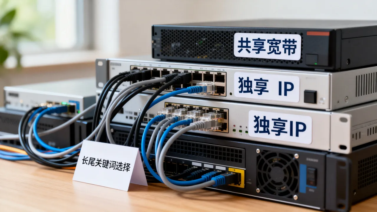 站群服务器ip是共享宽带还是独享？长尾关键词怎么选
