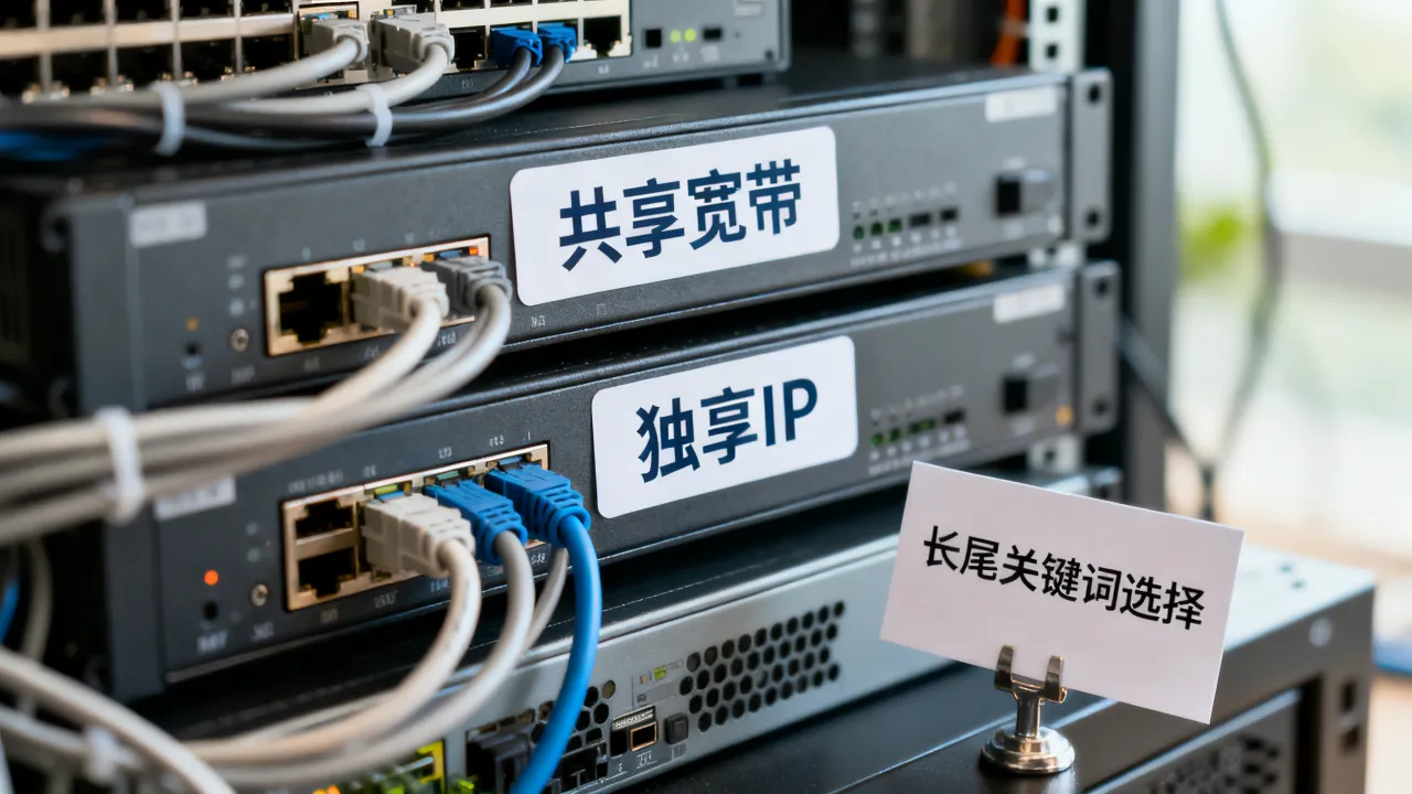 站群服务器ip是共享宽带还是独享？长尾关键词怎么选