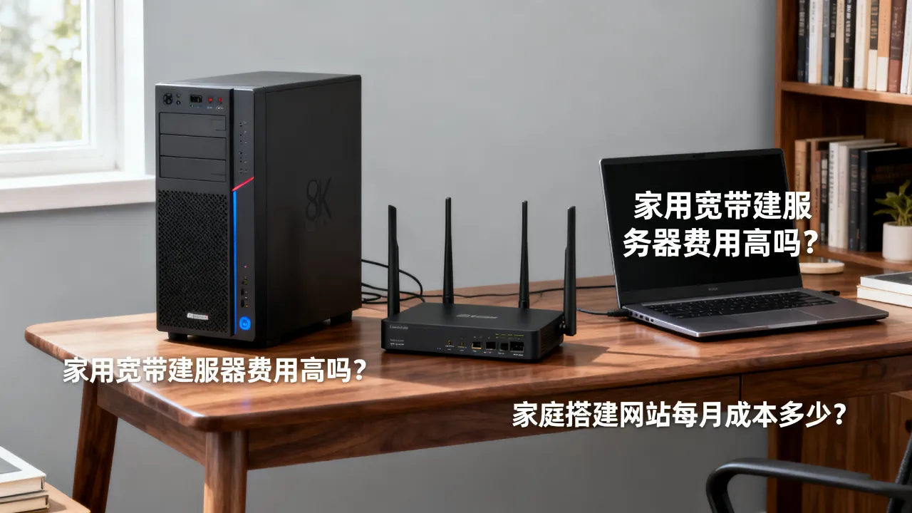 家用宽带建服务器费用高吗？家庭搭建网站每月成本多少？