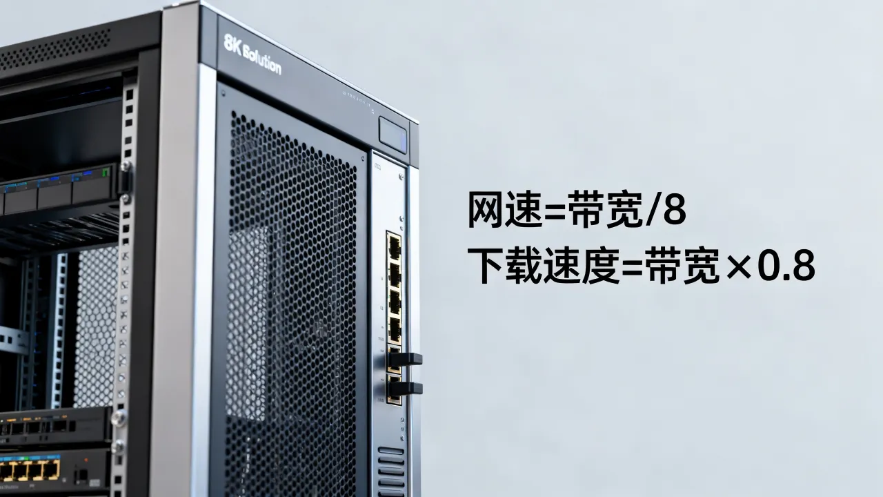 服务器网速计算公式是什么，网络带宽和下载速度怎么算？