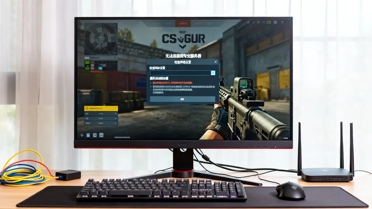 为什么我的cs go寻找专业服务器失败，csgo匹配不到服务器怎么办