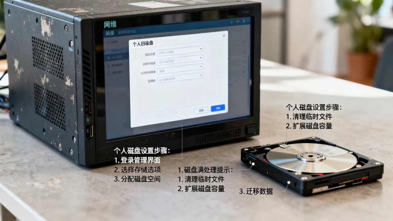 网维服务器个人磁盘怎么设置，网维服务器个人磁盘满了怎么办
