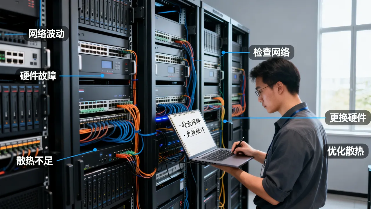 服务器为什么不稳定，服务器不稳定的原因和解决方法有哪些？