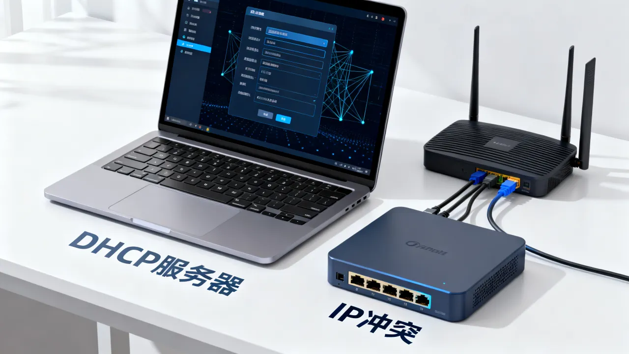 为什么电脑获取了其他DHCP服务器，如何解决IP冲突问题？