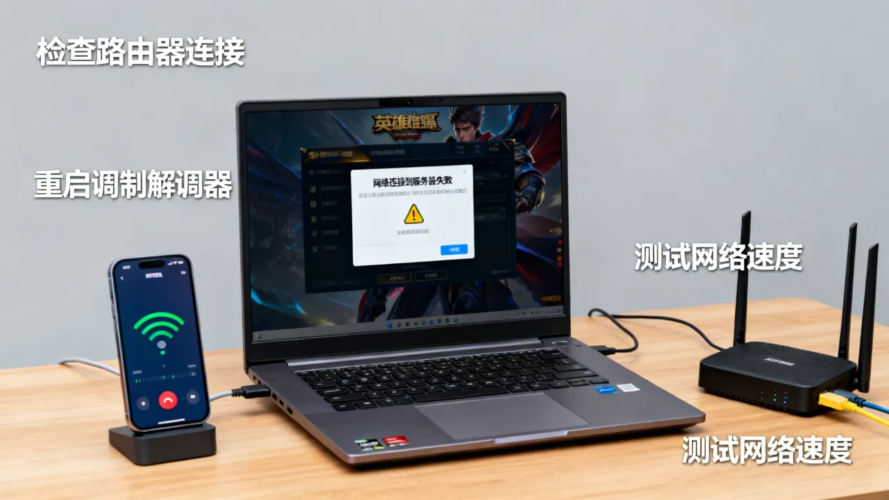 打lol为什么说网络连接到服务器，连接失败怎么解决？