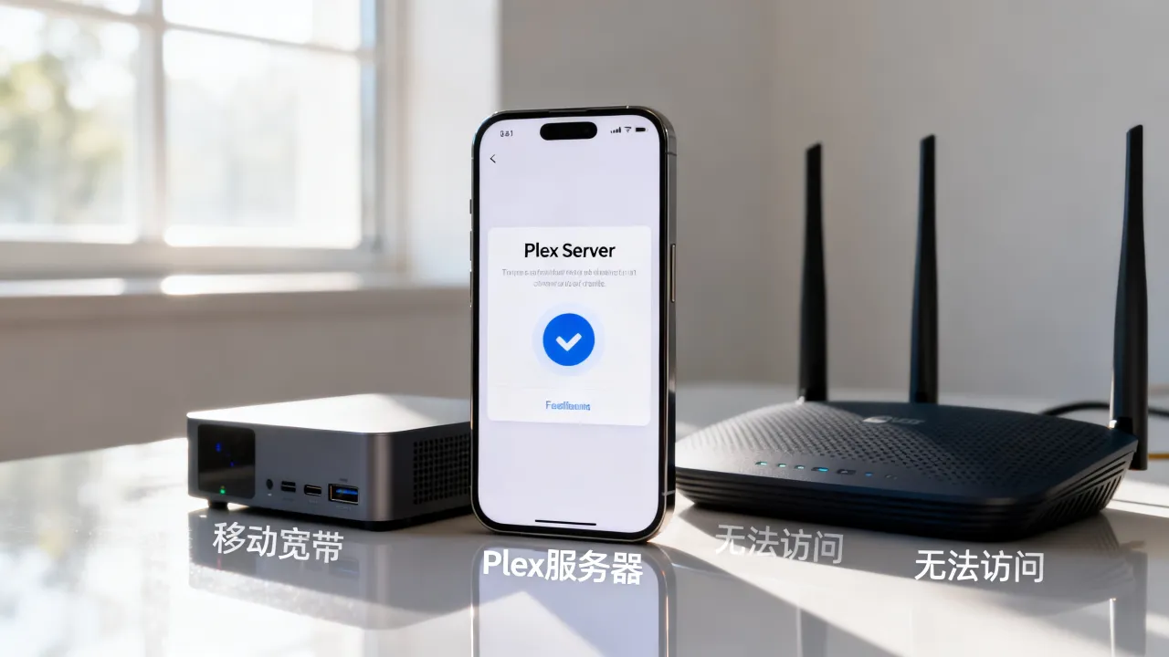 移动宽带连不上Plex服务器怎么办，为什么移动宽带无法访问Plex？