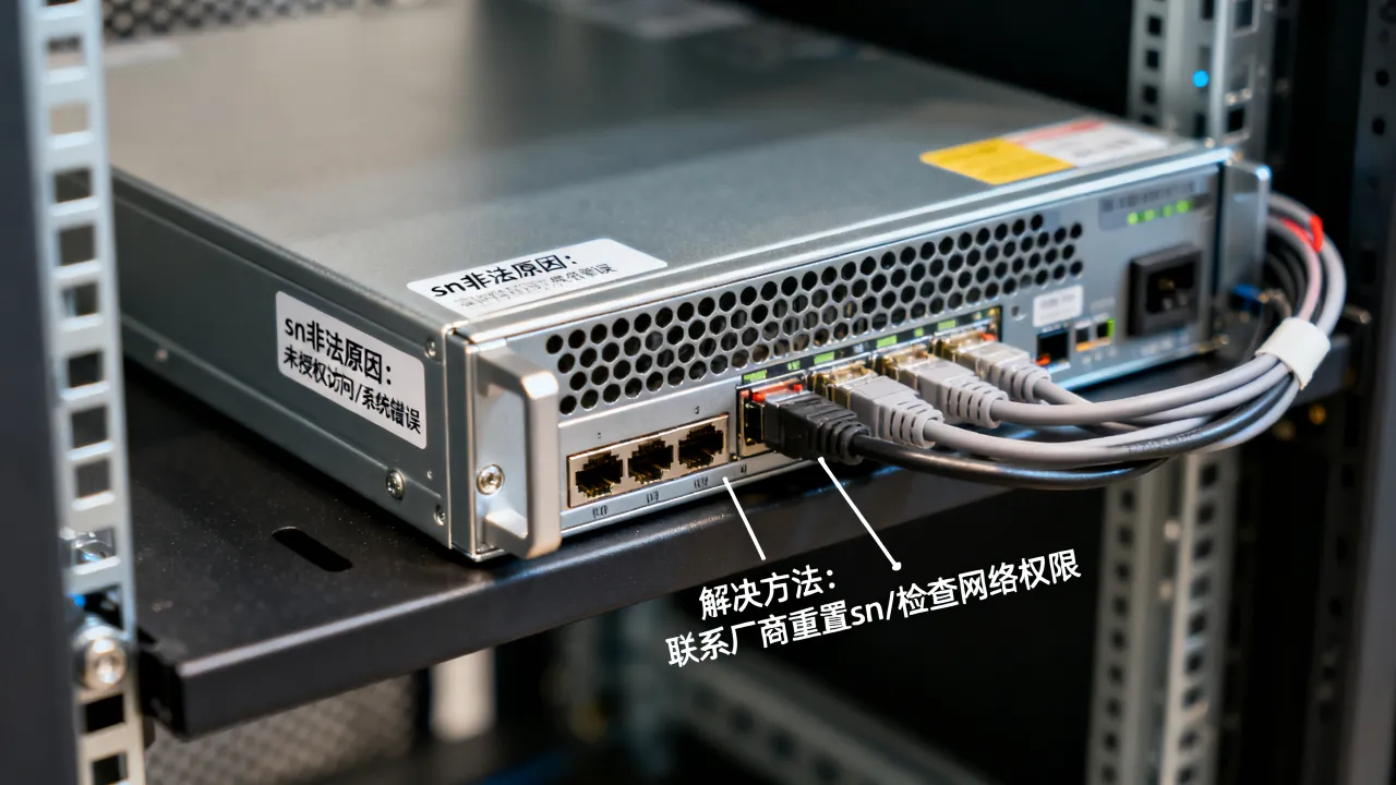 为什么有智能服务器sn非法，智能服务器sn非法怎么解决
