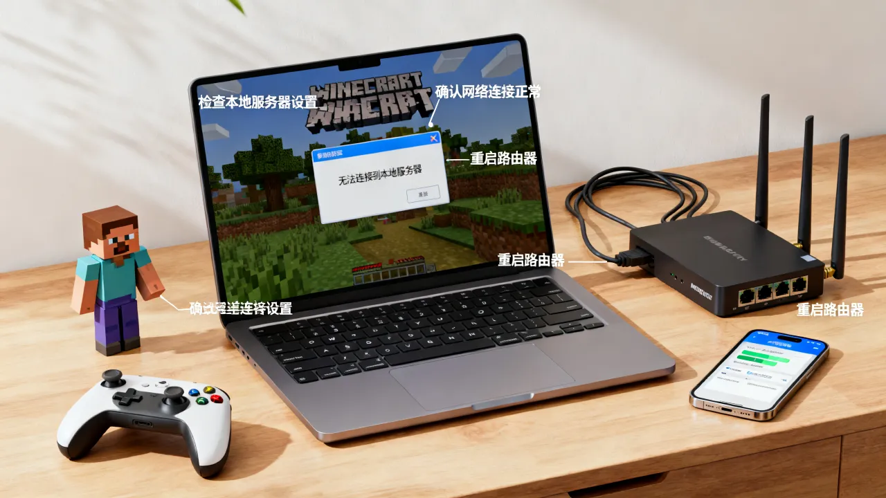 为什么找不到mc本地服务器，我的世界联机失败如何解决？