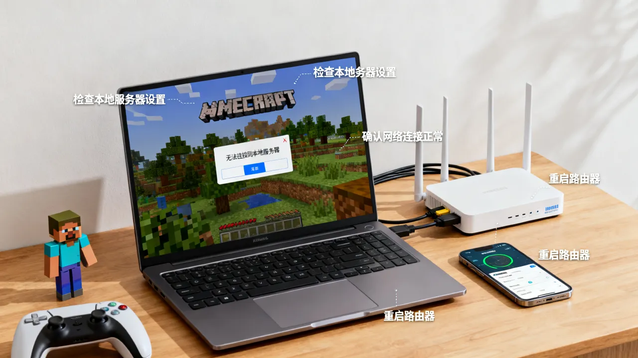 为什么找不到mc本地服务器，我的世界联机失败如何解决？