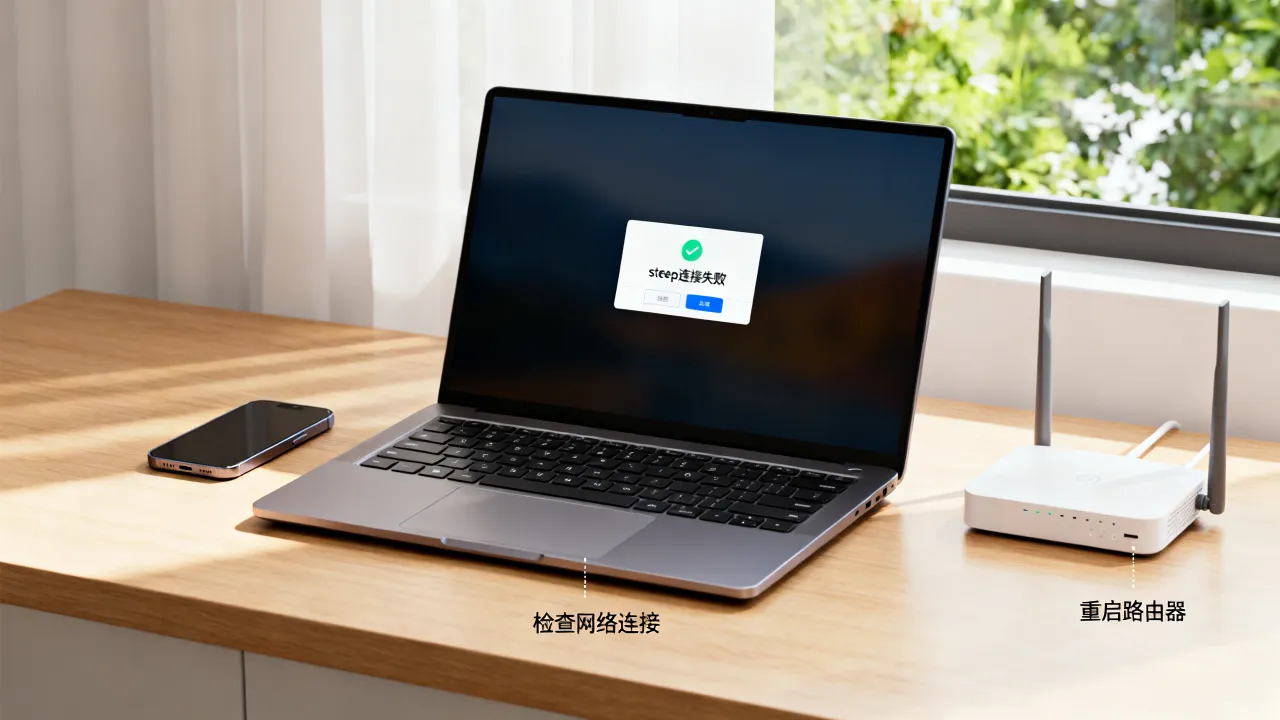 为什么steep连不上服务器，怎么解决连接失败