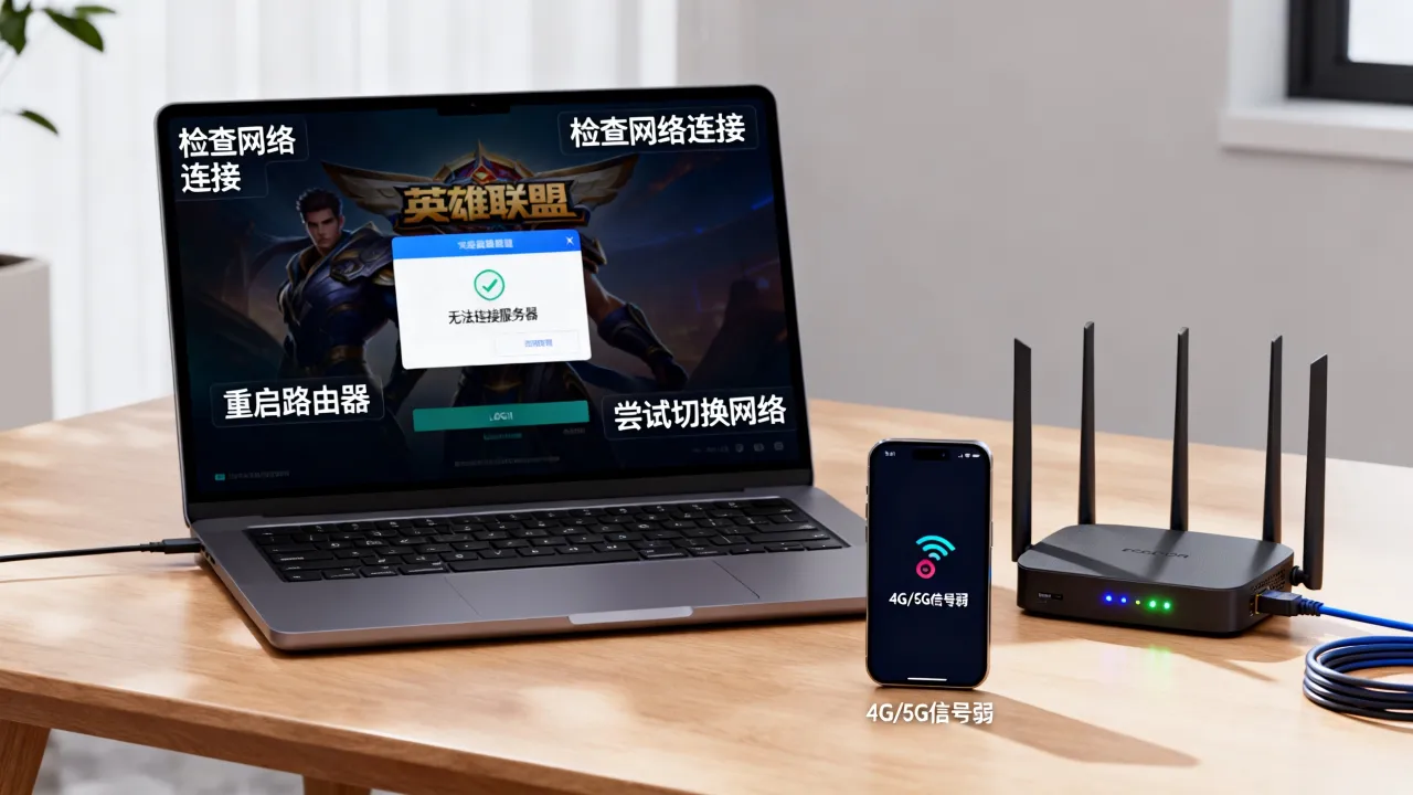 为什么我的lol链接不上服务器，英雄联盟无法连接网络怎么办