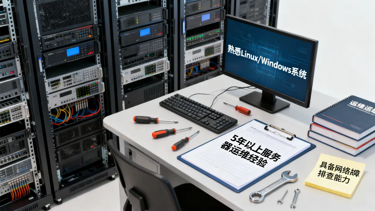 服务器运维主管招聘条件有哪些？需要几年经验合适？