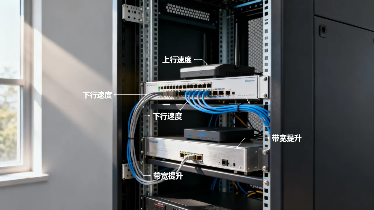服务器宽带上行和下行速度怎么选，如何提升服务器带宽？