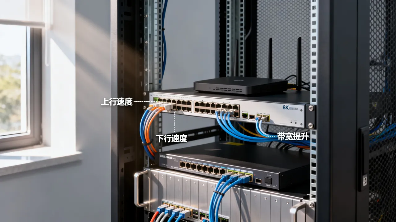 服务器宽带上行和下行速度怎么选，如何提升服务器带宽？