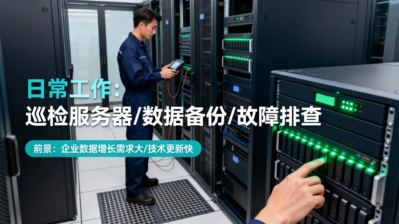 服务器存储运维工程师前景如何，日常工作都做什么？