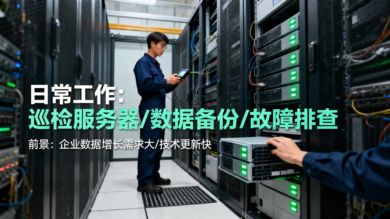 服务器存储运维工程师前景如何，日常工作都做什么？