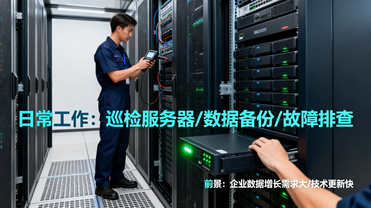 服务器存储运维工程师前景如何，日常工作都做什么？