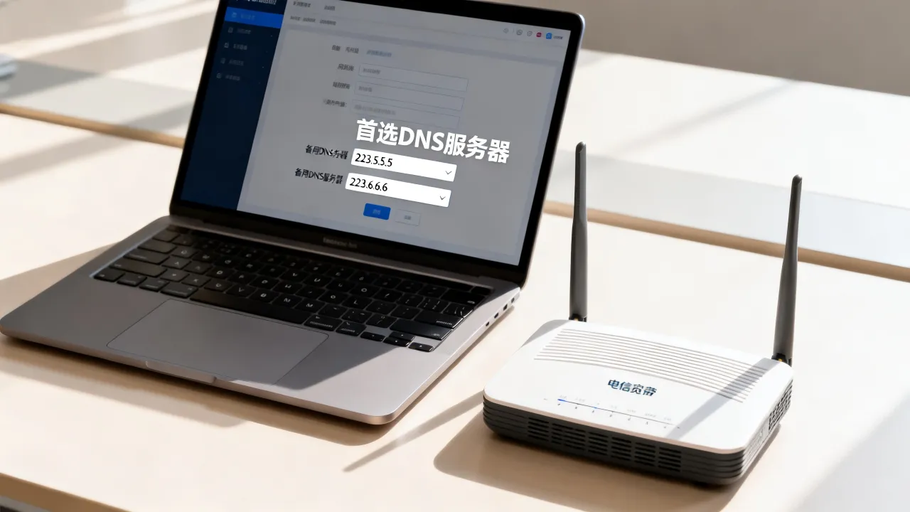 电信宽带dns服务器是什么，如何修改设置最快？