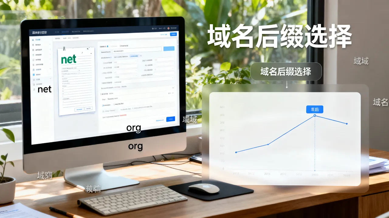 net域名和org域名哪个更适合我的网站，域名后缀怎么选才不亏
